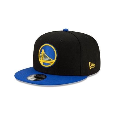 Black Golden State Warriors Hat - New Era NBA Two Tone 9FIFTY Snapback Caps USA0726859